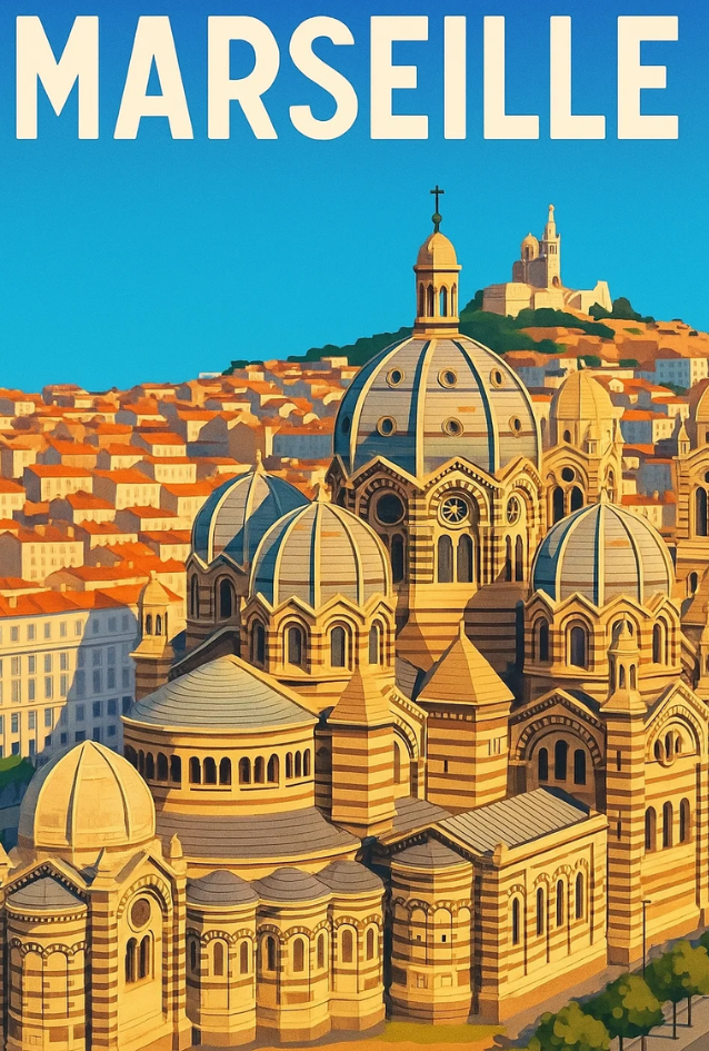 Carte postale Major Marseille