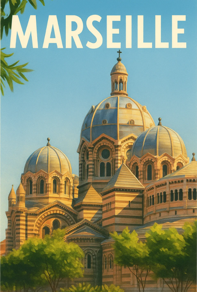 Carte postale Major Marseille