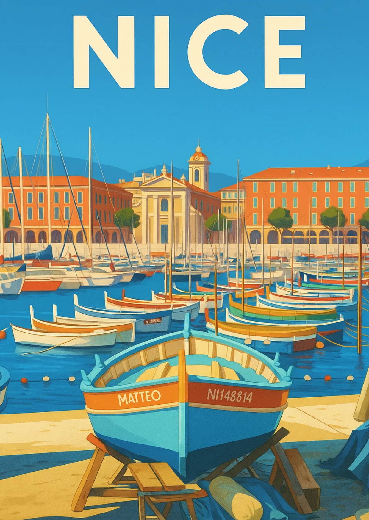Carte postale Nice Port