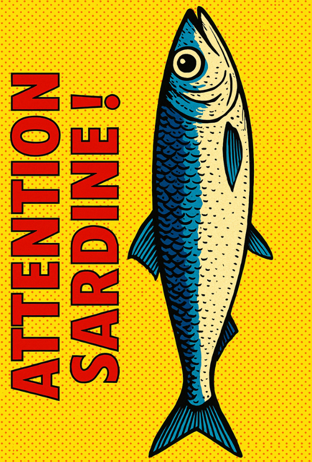 Carte Postale Sardine