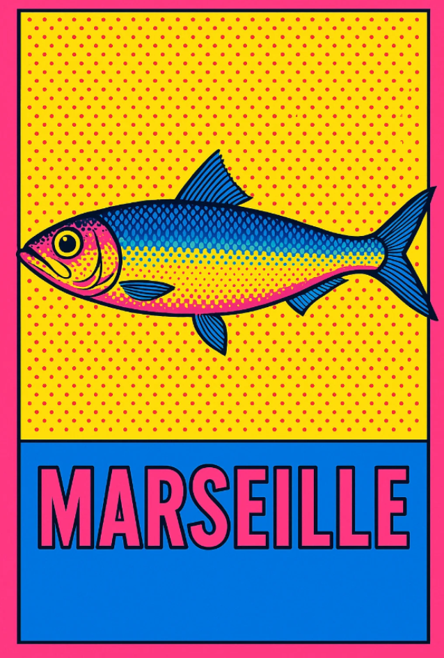 Carte Postale Sardine