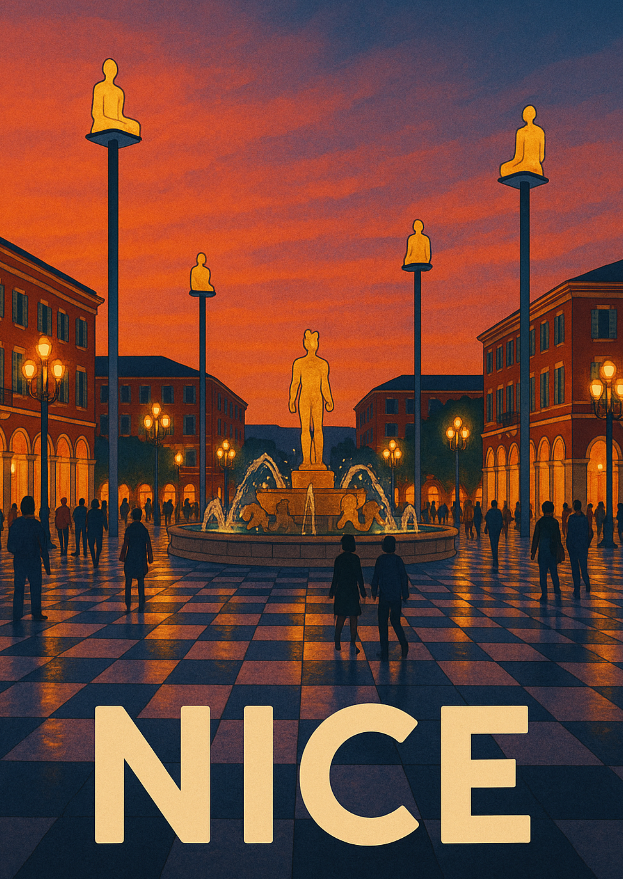 Carte Postale Nice Centre-Ville