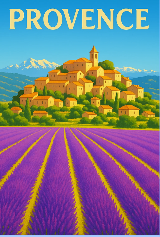 Carte postale village provençale