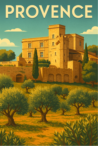 Carte postale village provençale